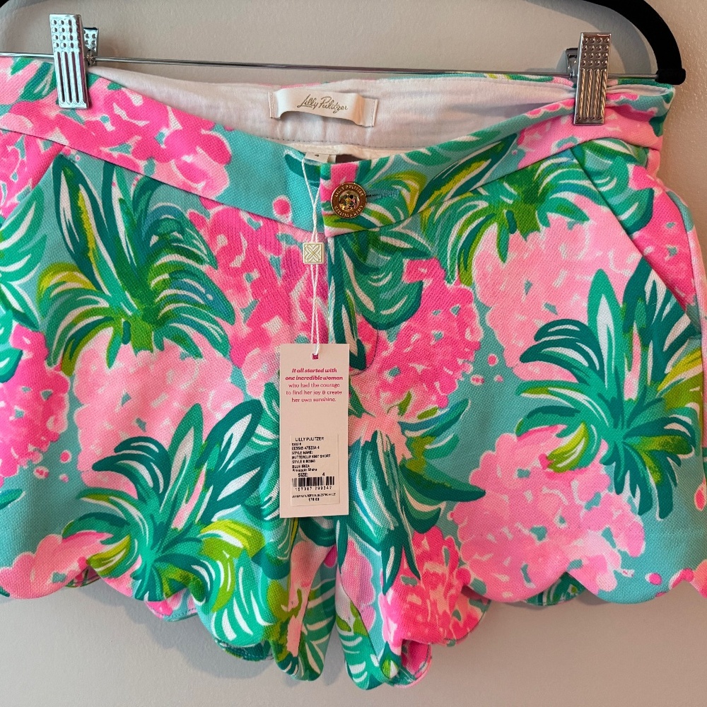 New Lilly Pulitzer Buttercup Knit Shorts Size 4